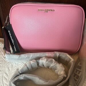 KARL LAGERFELD Paris Maybelle Crossbody Bag in Blush NWT